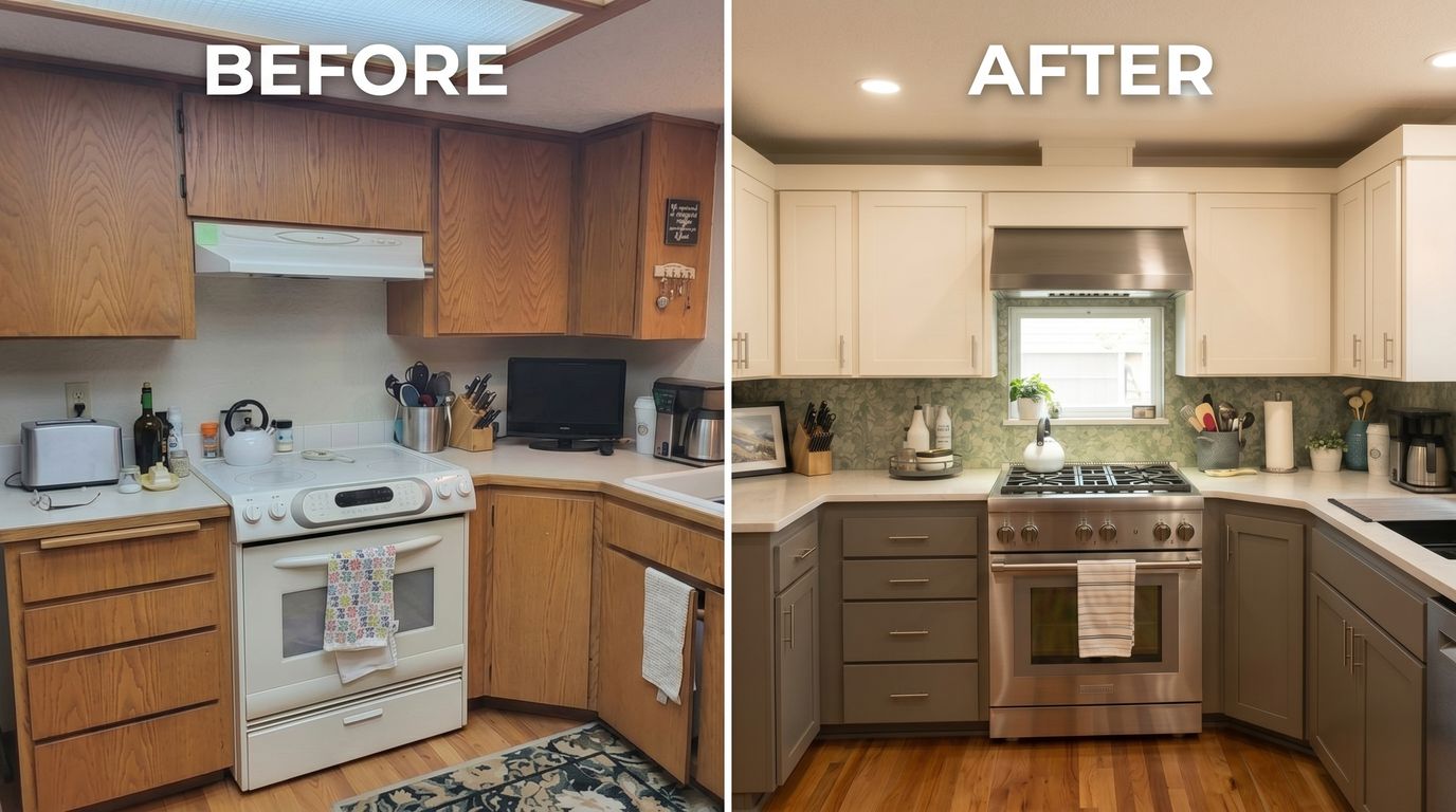 Same kitchen layout, brand-new look