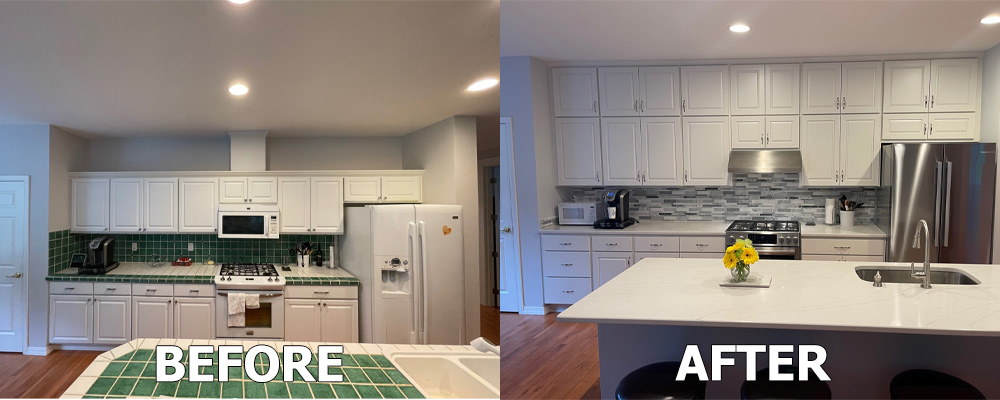 3748 Lewis- Kitchen Before-After